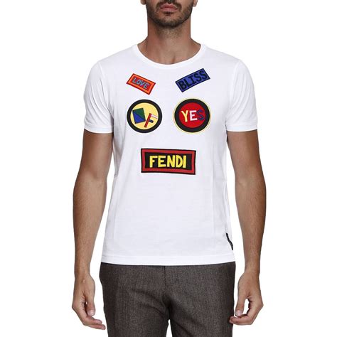 fendi t shirt herren weiß|fendi t shirts men's.